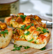 Panner tikka garlic bread