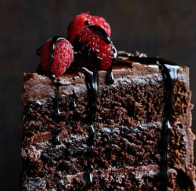 chocolate cake slice